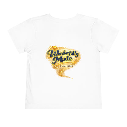 Toddler Tee — "Chosen & Loved" / "Wonderfully Made" Inspirational Christian Shirt