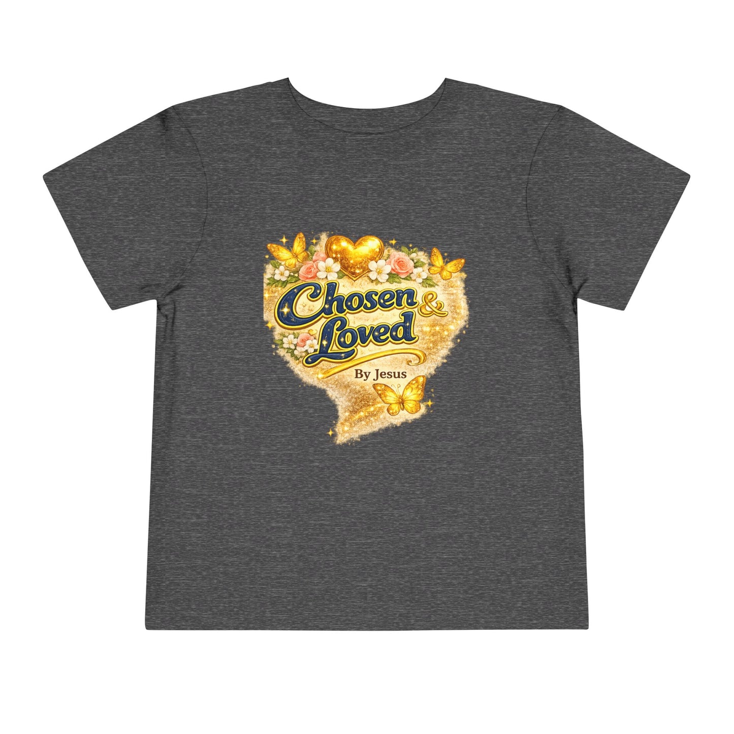 Toddler Tee — "Chosen & Loved" / "Wonderfully Made" Inspirational Christian Shirt