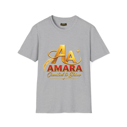 T-Shirt — Gold Monogram “AA” Amara Logo Tee