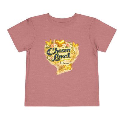 Toddler Tee — "Chosen & Loved" / "Wonderfully Made" Inspirational Christian Shirt
