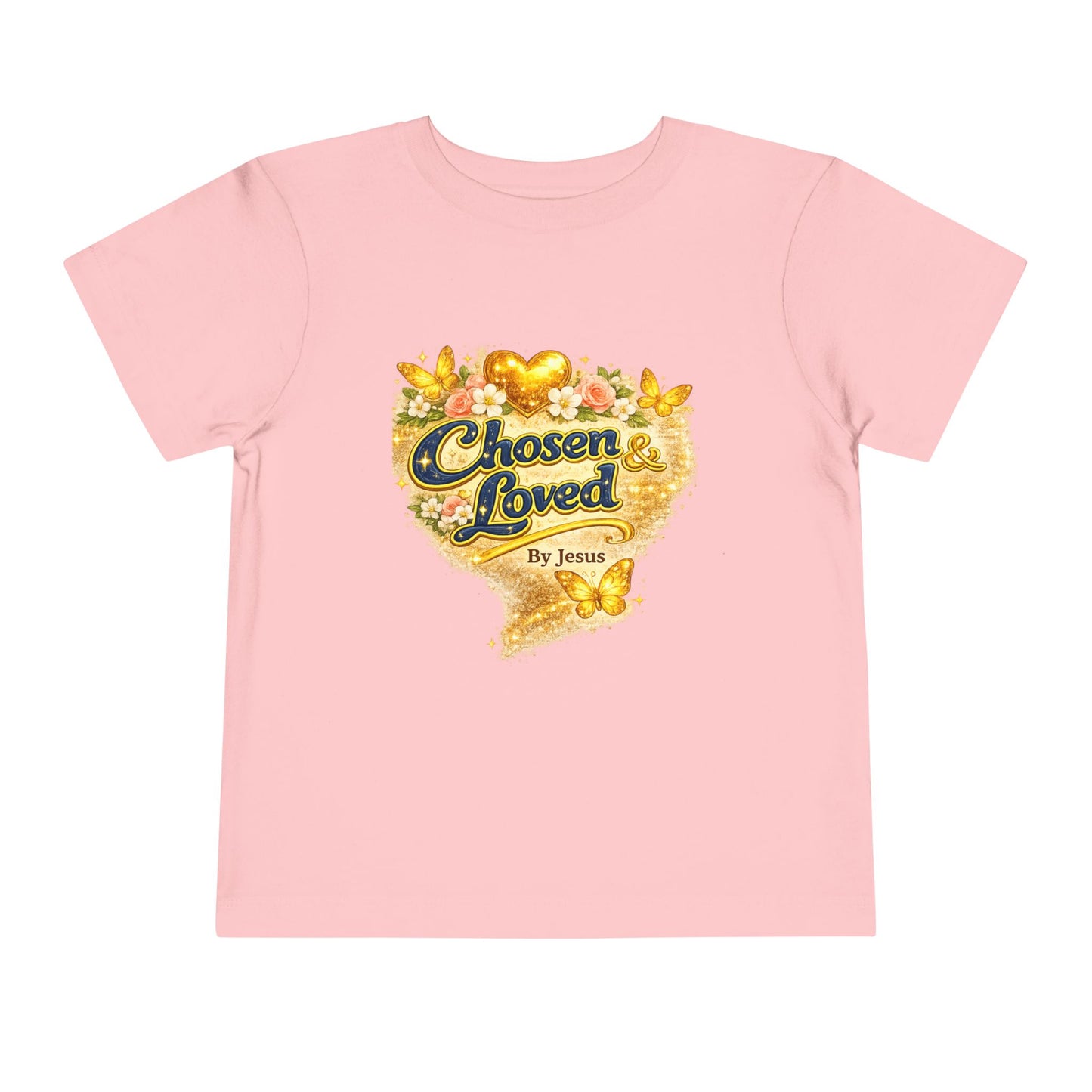 Toddler Tee — "Chosen & Loved" / "Wonderfully Made" Inspirational Christian Shirt
