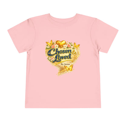 Toddler Tee — "Chosen & Loved" / "Wonderfully Made" Inspirational Christian Shirt