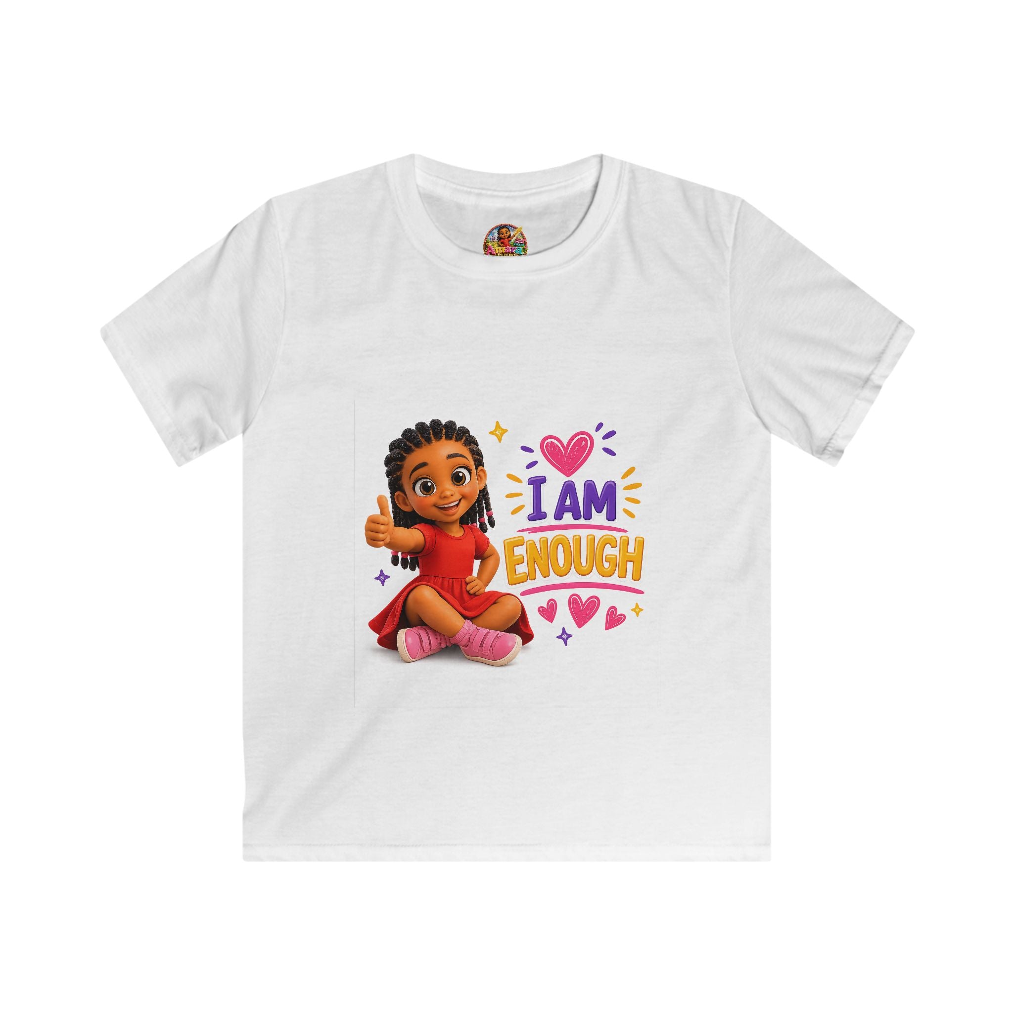 I Am Enough Kids Tee | Empowerment Children Shirt, Positive Affirmation