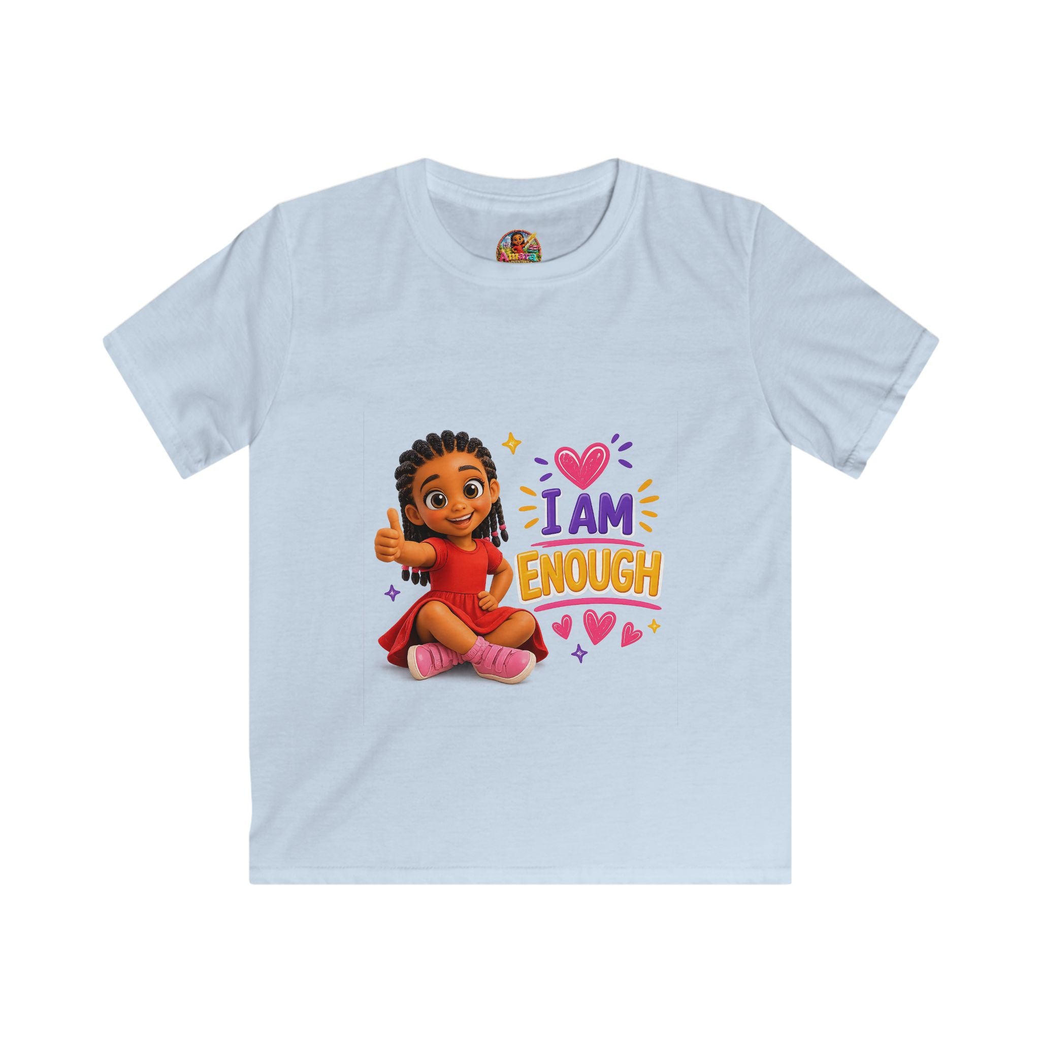 I Am Enough Kids Tee | Empowerment Children Shirt, Positive Affirmation