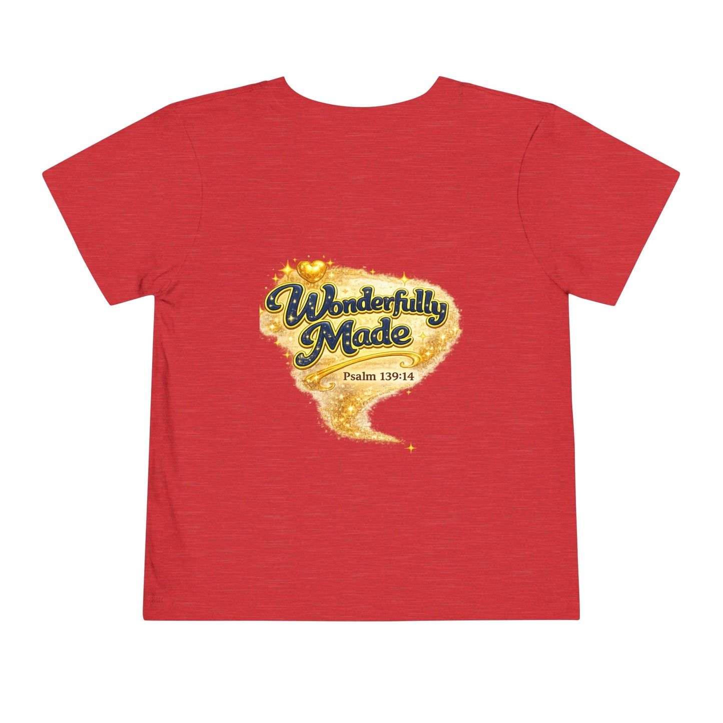 Toddler Tee — "Chosen & Loved" / "Wonderfully Made" Inspirational Christian Shirt