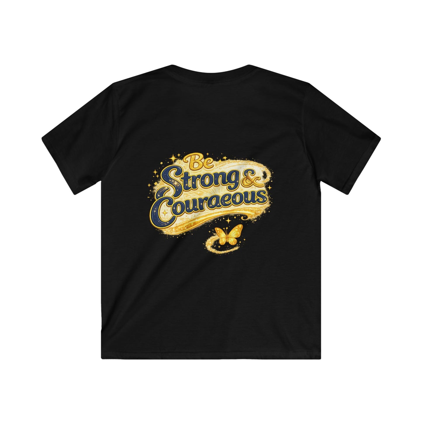 Kids 'God Is With Me' Tee — Be Strong & Courageous Christian Children's Shirt (Joshua 1:9)