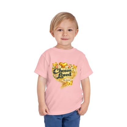 Toddler Tee — "Chosen & Loved" / "Wonderfully Made" Inspirational Christian Shirt