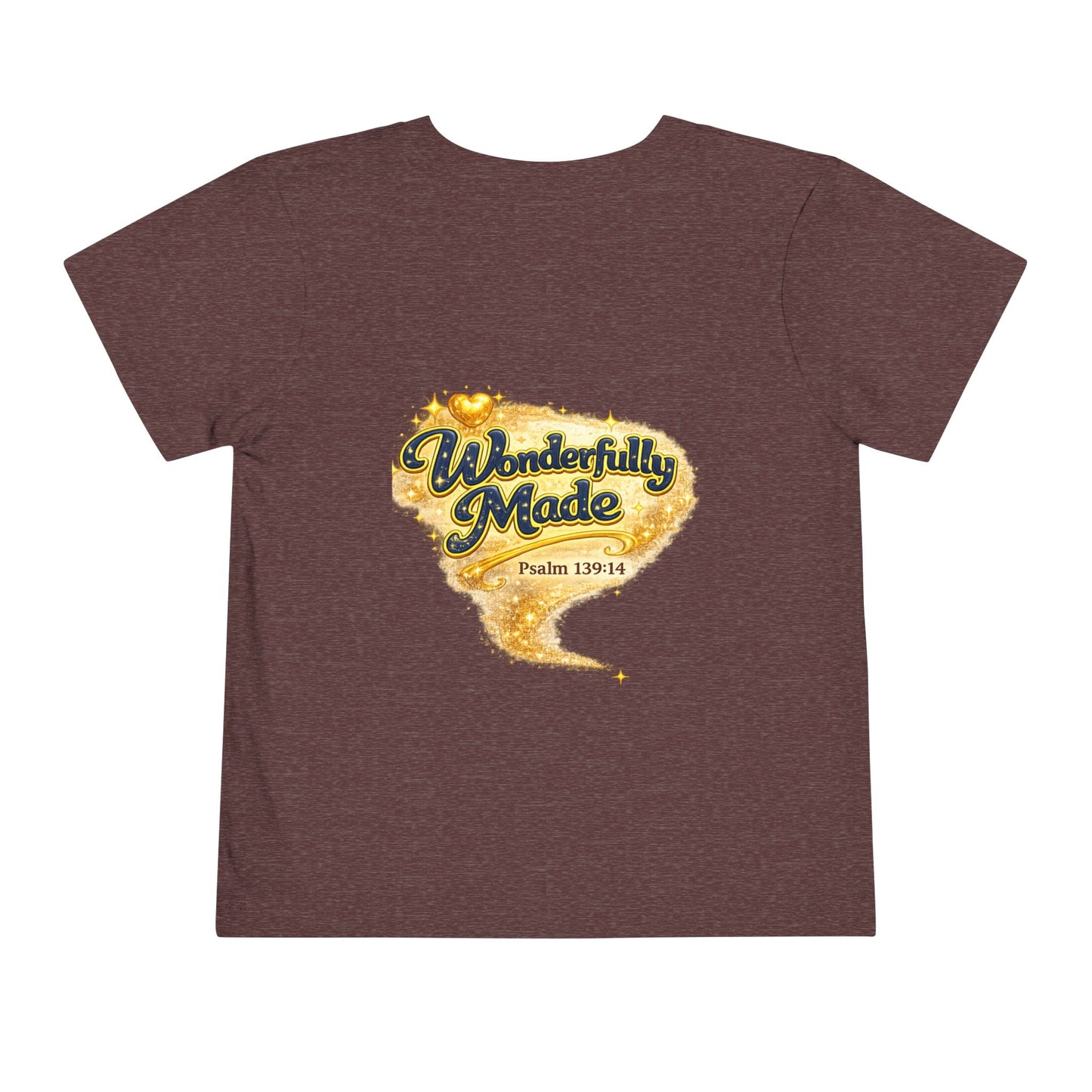 Toddler Tee — "Chosen & Loved" / "Wonderfully Made" Inspirational Christian Shirt