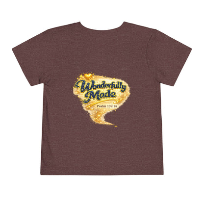 Toddler Tee — "Chosen & Loved" / "Wonderfully Made" Inspirational Christian Shirt