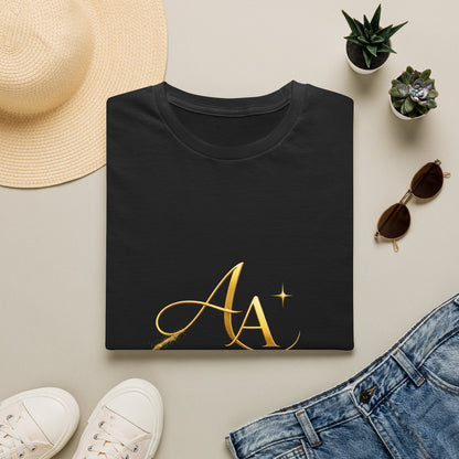 T-Shirt — Gold Monogram “AA” Amara Logo Tee