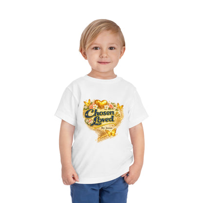 Toddler Tee — "Chosen & Loved" / "Wonderfully Made" Inspirational Christian Shirt