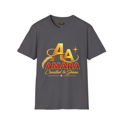 T-Shirt — Gold Monogram “AA” Amara Logo Tee