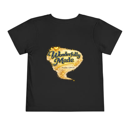 Toddler Tee — "Chosen & Loved" / "Wonderfully Made" Inspirational Christian Shirt