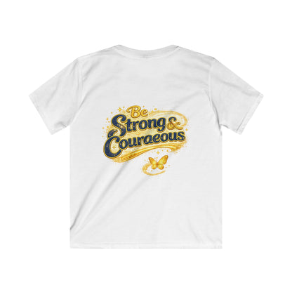 Kids 'God Is With Me' Tee — Be Strong & Courageous Christian Children's Shirt (Joshua 1:9)