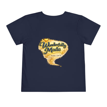 Toddler Tee — "Chosen & Loved" / "Wonderfully Made" Inspirational Christian Shirt