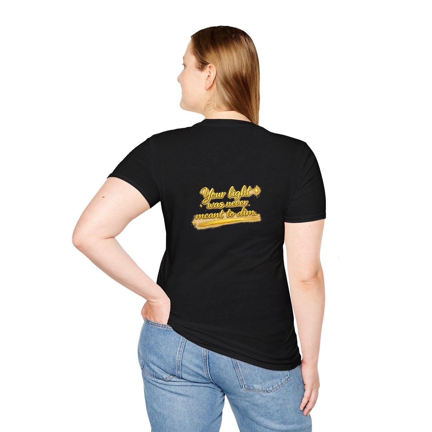 T-Shirt — Gold Monogram “AA” Amara Logo Tee