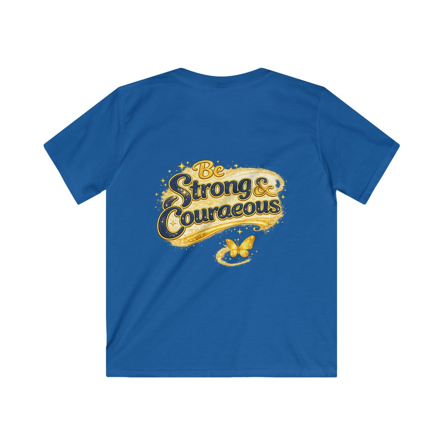 Kids 'God Is With Me' Tee — Be Strong & Courageous Christian Children's Shirt (Joshua 1:9)