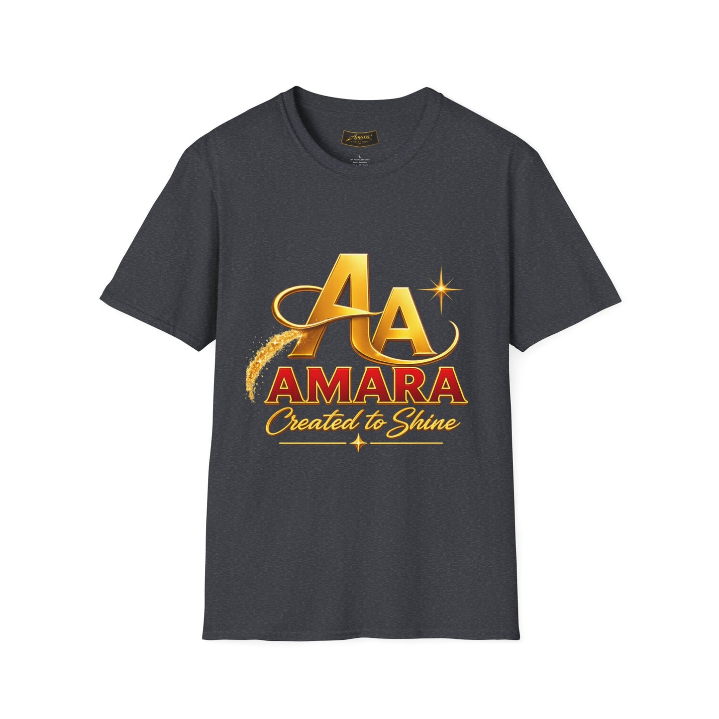 T-Shirt — Gold Monogram “AA” Amara Logo Tee