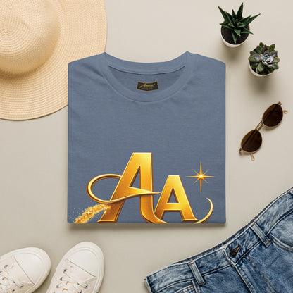 T-Shirt — Gold Monogram “AA” Amara Logo Tee
