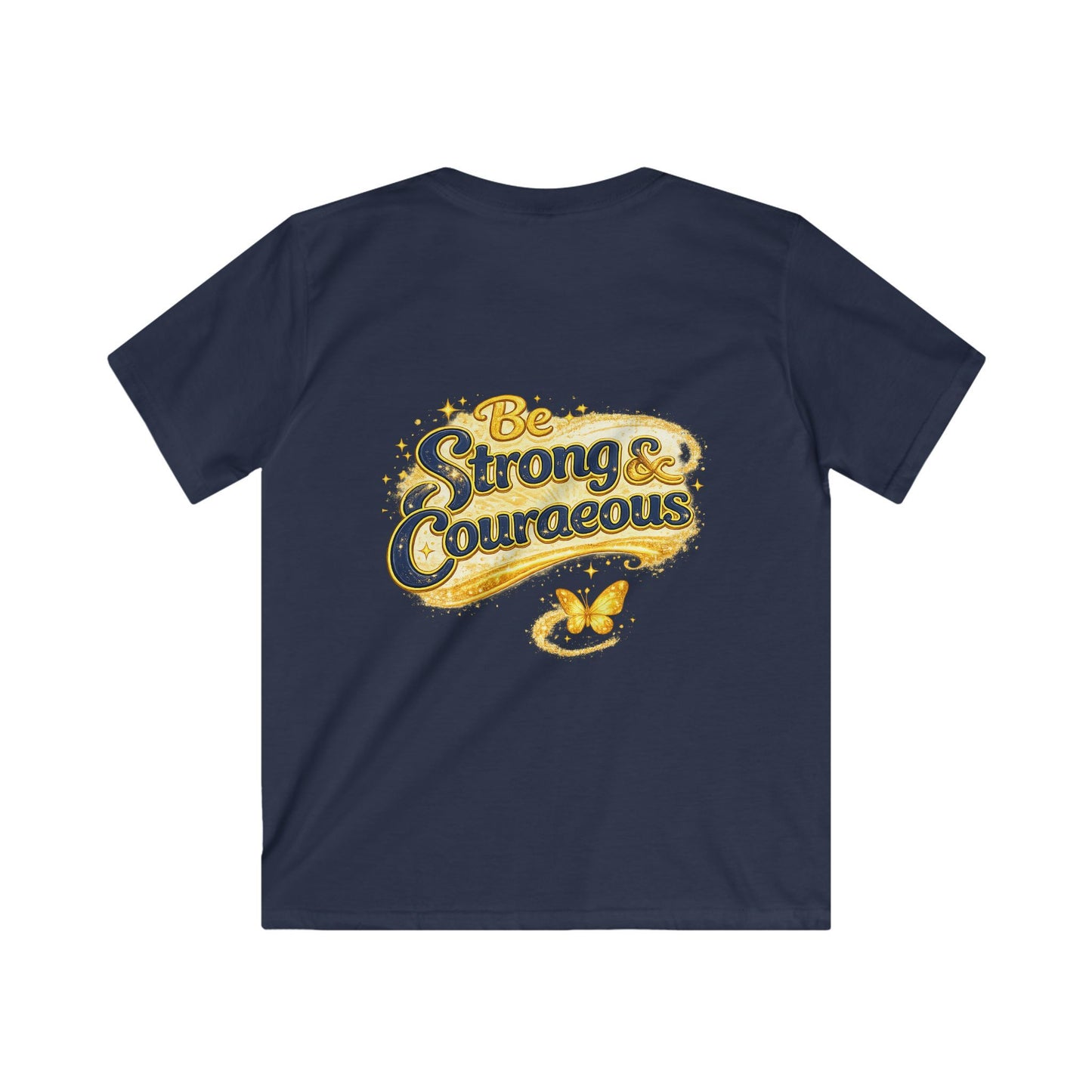 Kids 'God Is With Me' Tee — Be Strong & Courageous Christian Children's Shirt (Joshua 1:9)
