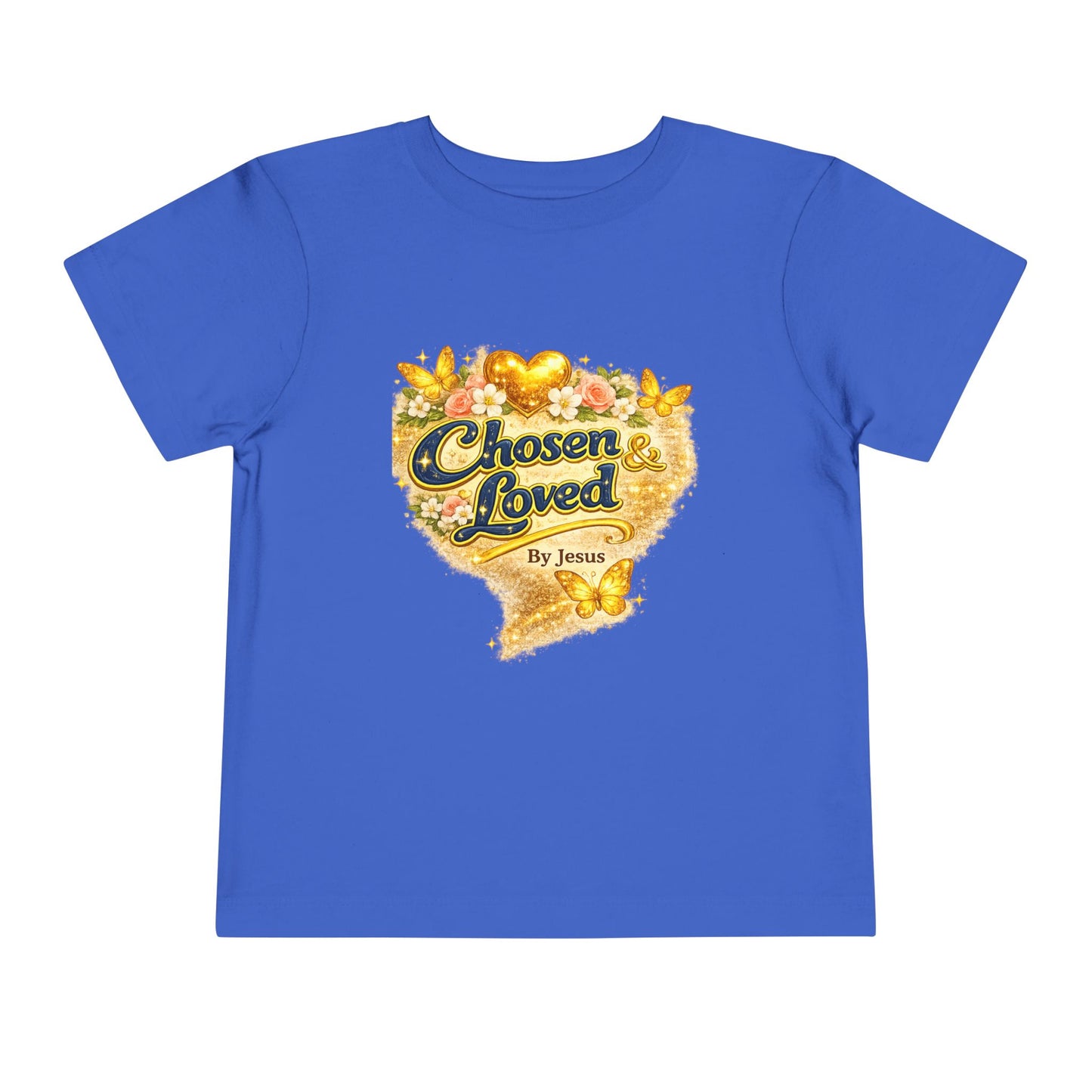 Toddler Tee — "Chosen & Loved" / "Wonderfully Made" Inspirational Christian Shirt