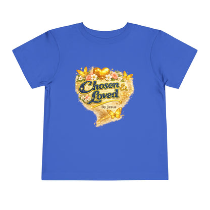 Toddler Tee — "Chosen & Loved" / "Wonderfully Made" Inspirational Christian Shirt