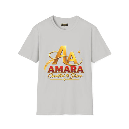 T-Shirt — Gold Monogram “AA” Amara Logo Tee