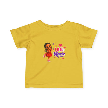 Little Miracle toddler tee | infant tee, cute girl illustration