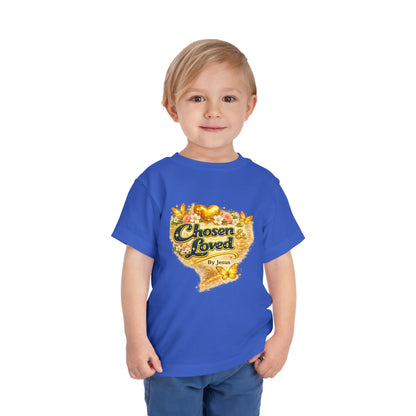 Toddler Tee — "Chosen & Loved" / "Wonderfully Made" Inspirational Christian Shirt