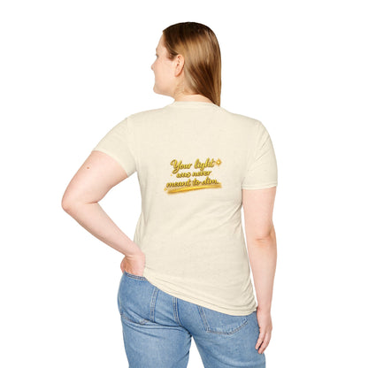 T-Shirt — Gold Monogram “AA” Amara Logo Tee