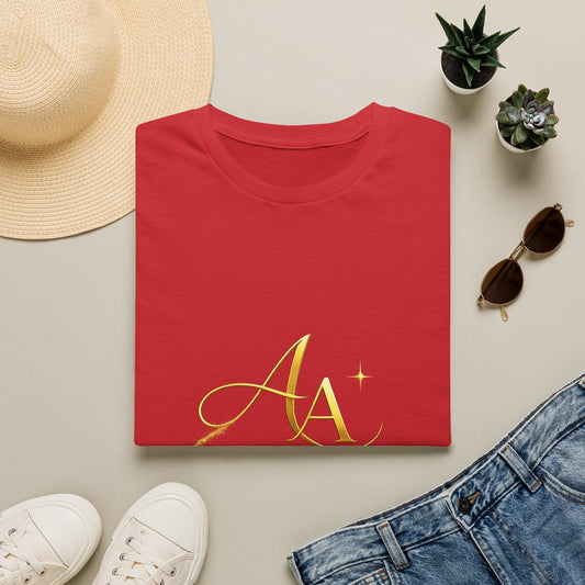 T-Shirt — Gold Monogram “AA” Amara Logo Tee