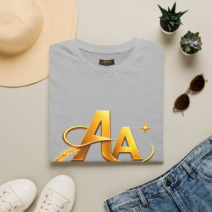T-Shirt — Gold Monogram “AA” Amara Logo Tee
