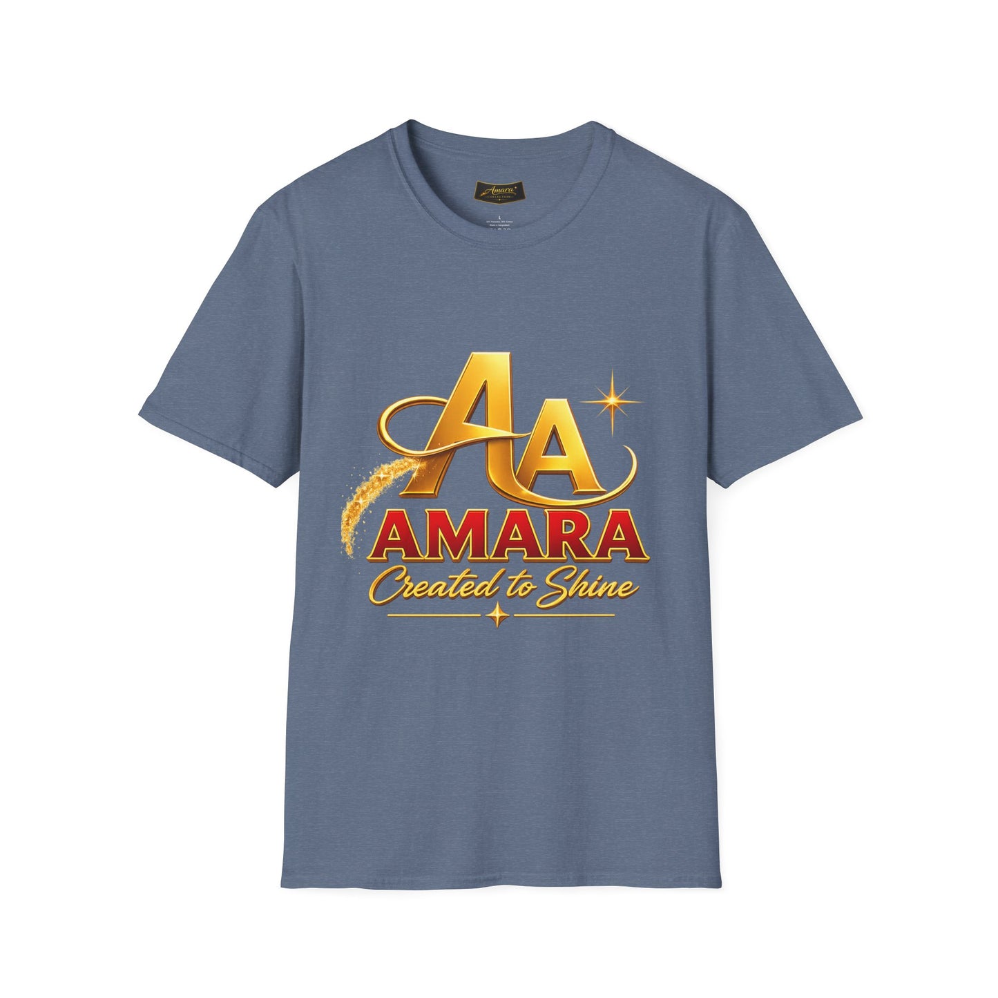 T-Shirt — Gold Monogram “AA” Amara Logo Tee