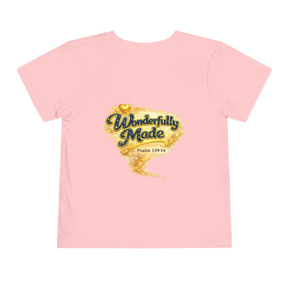 Toddler Tee — "Chosen & Loved" / "Wonderfully Made" Inspirational Christian Shirt