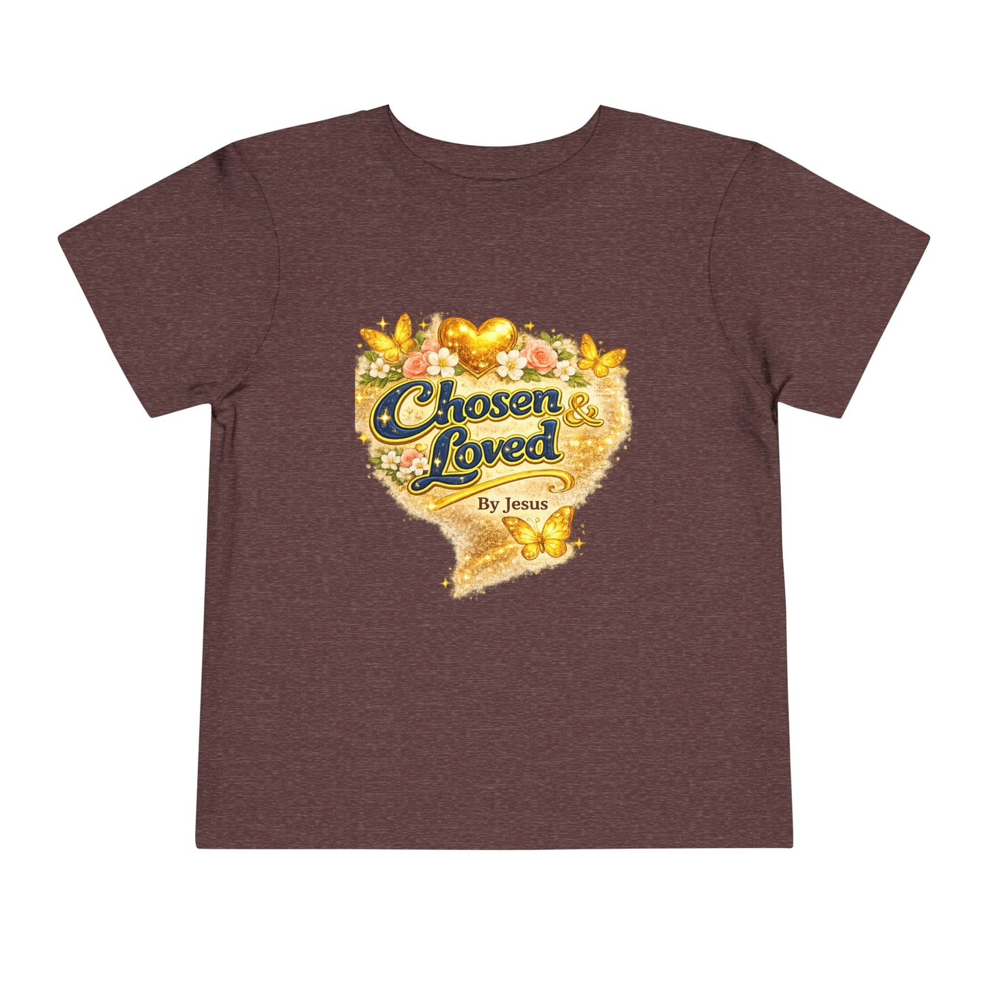 Toddler Tee — "Chosen & Loved" / "Wonderfully Made" Inspirational Christian Shirt