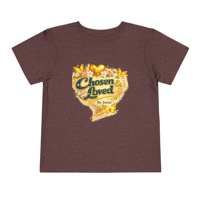 Toddler Tee — "Chosen & Loved" / "Wonderfully Made" Inspirational Christian Shirt