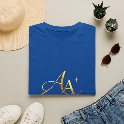 T-Shirt — Gold Monogram “AA” Amara Logo Tee