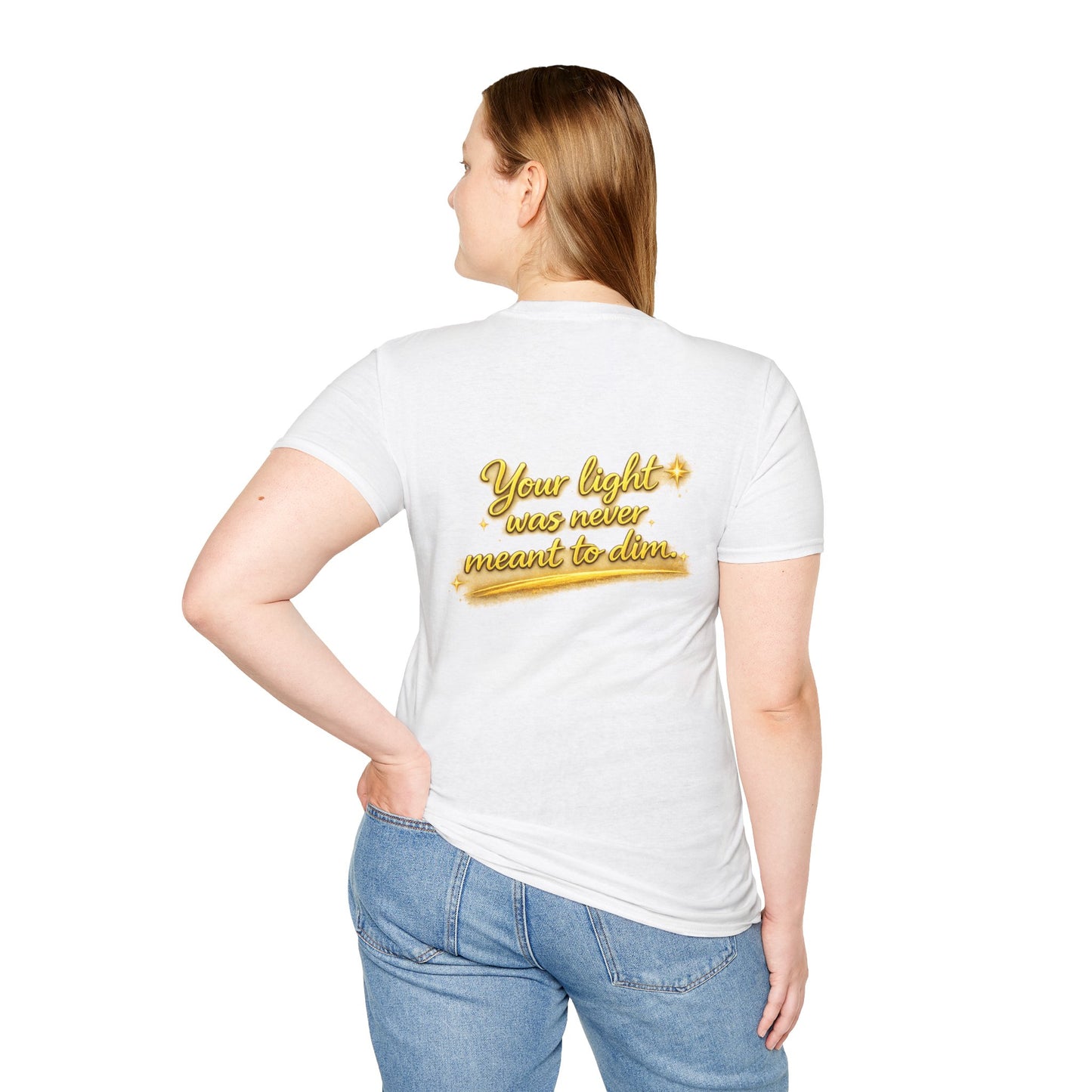 T-Shirt — Gold Monogram “AA” Amara Logo Tee