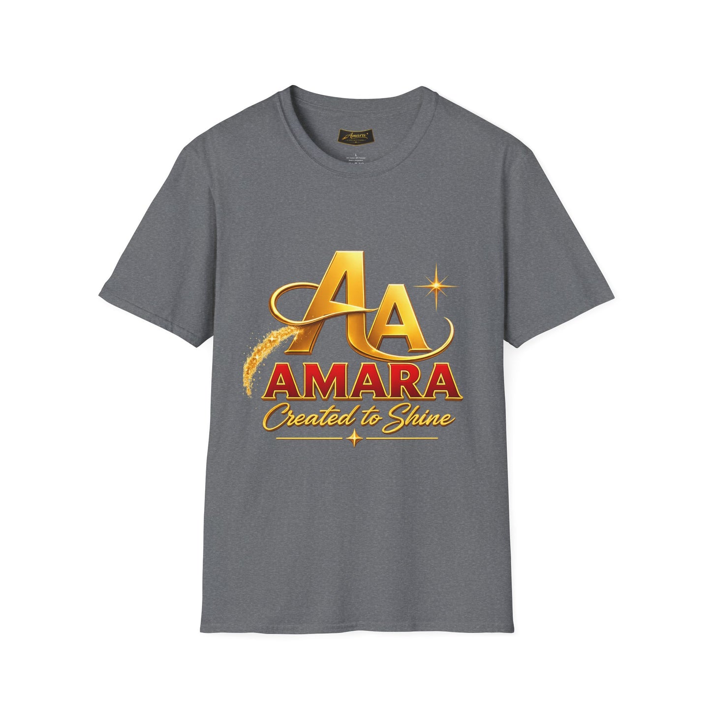 T-Shirt — Gold Monogram “AA” Amara Logo Tee