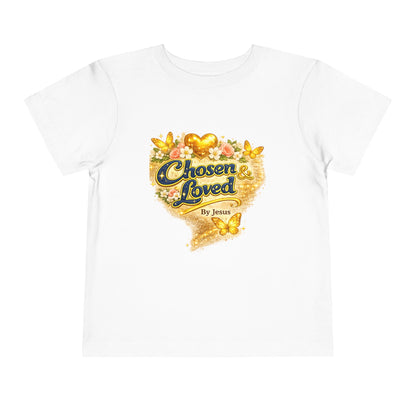 Toddler Tee — "Chosen & Loved" / "Wonderfully Made" Inspirational Christian Shirt