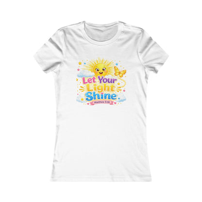 Let Your Light Shine Sun Illustration Tee | Positive Graphic Shirt