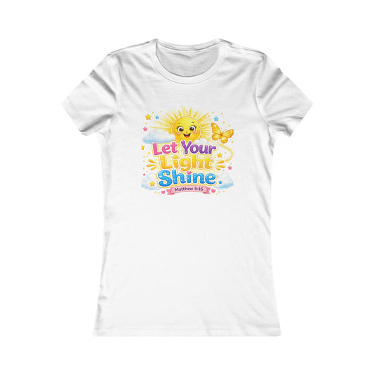 Let Your Light Shine Sun Illustration Tee | Positive Graphic Shirt