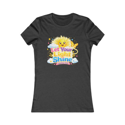 Let Your Light Shine Sun Illustration Tee | Positive Graphic Shirt