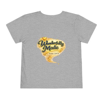 Toddler Tee — "Chosen & Loved" / "Wonderfully Made" Inspirational Christian Shirt