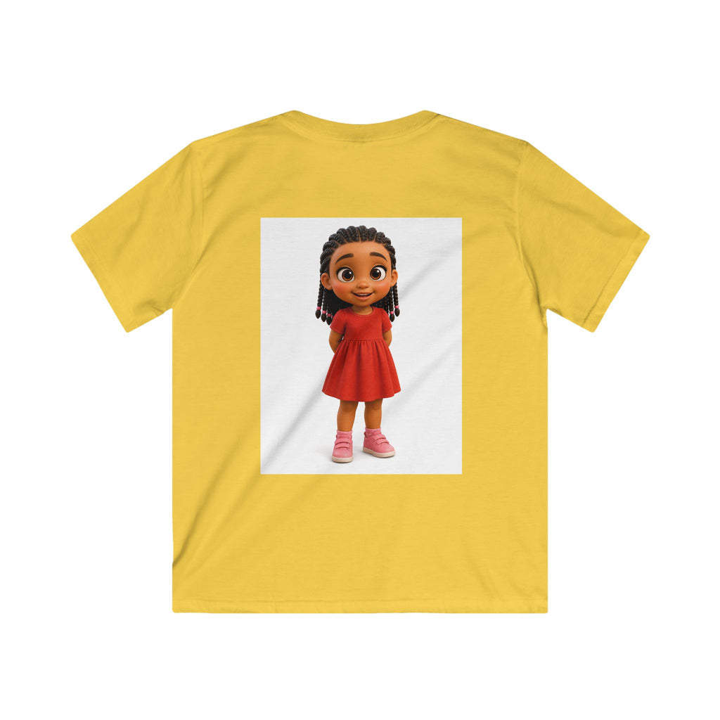I Am Unstoppable Kids Tee | Girl Character Illustration