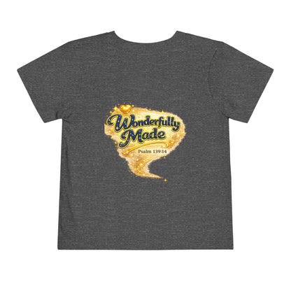 Toddler Tee — "Chosen & Loved" / "Wonderfully Made" Inspirational Christian Shirt