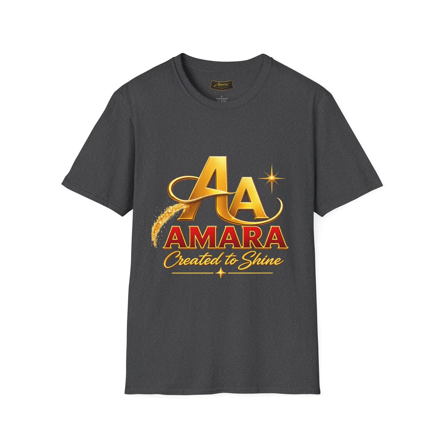 T-Shirt — Gold Monogram “AA” Amara Logo Tee