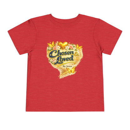 Toddler Tee — "Chosen & Loved" / "Wonderfully Made" Inspirational Christian Shirt