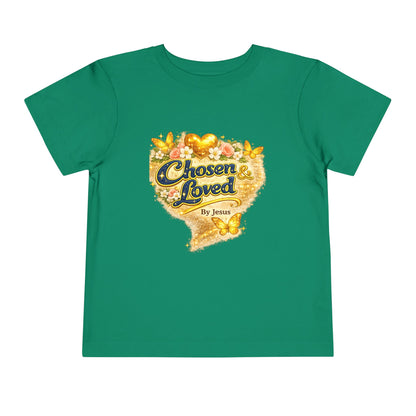 Toddler Tee — "Chosen & Loved" / "Wonderfully Made" Inspirational Christian Shirt