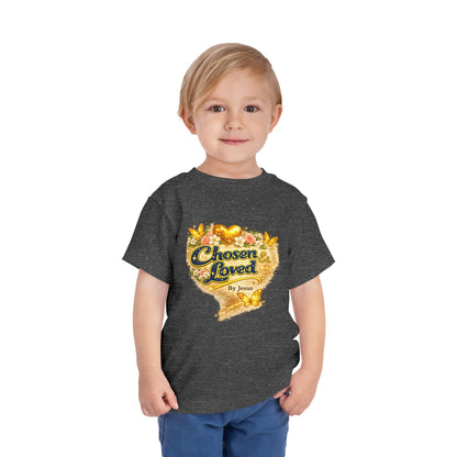 Toddler Tee — "Chosen & Loved" / "Wonderfully Made" Inspirational Christian Shirt